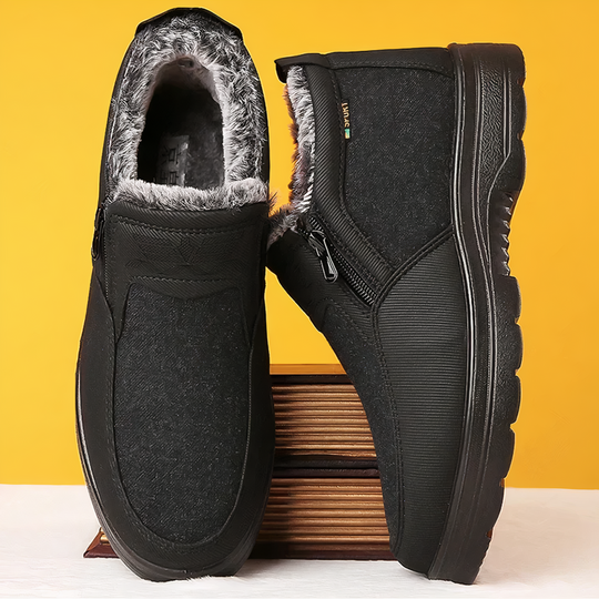 Bottes d'hiver chaudes pour hommes | Chaussures doublées pour les jours froids