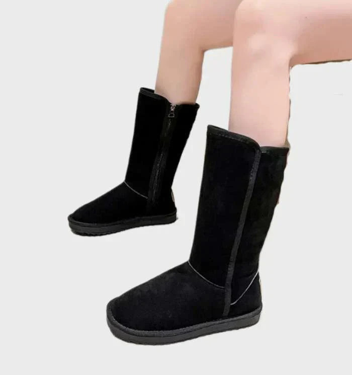 Women's Warm Winter Boots | Lined Boots with Zipper Closure