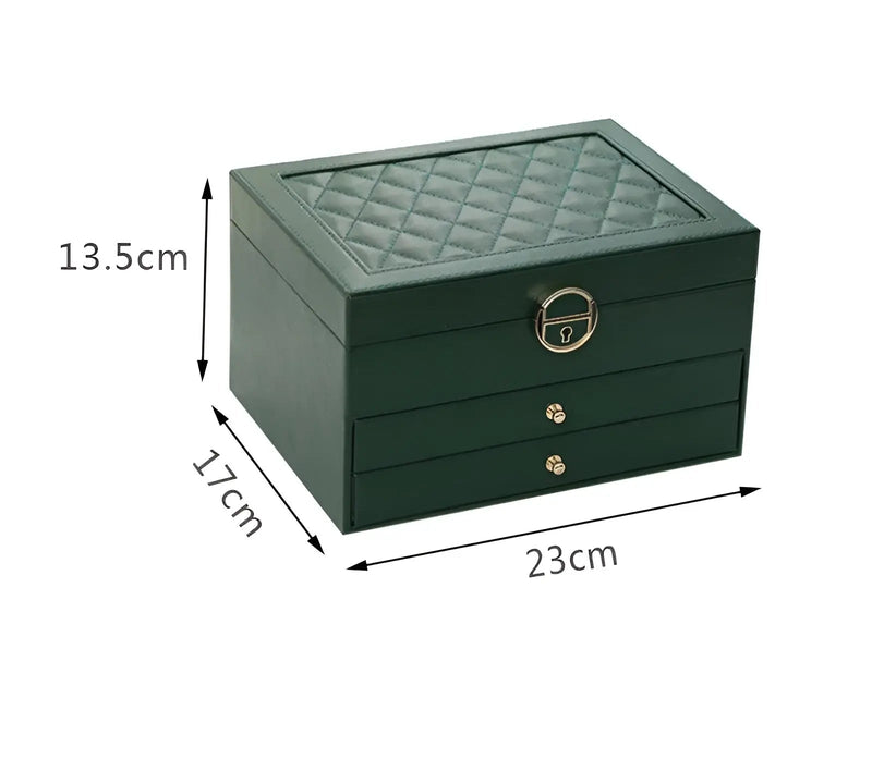 Elegant Multi-layer Jewelry Box | With Drawers & Storage Compartments