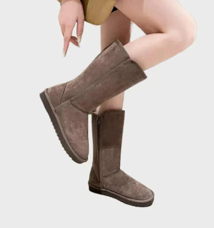 Women's Warm Winter Boots | Lined Boots with Zipper Closure