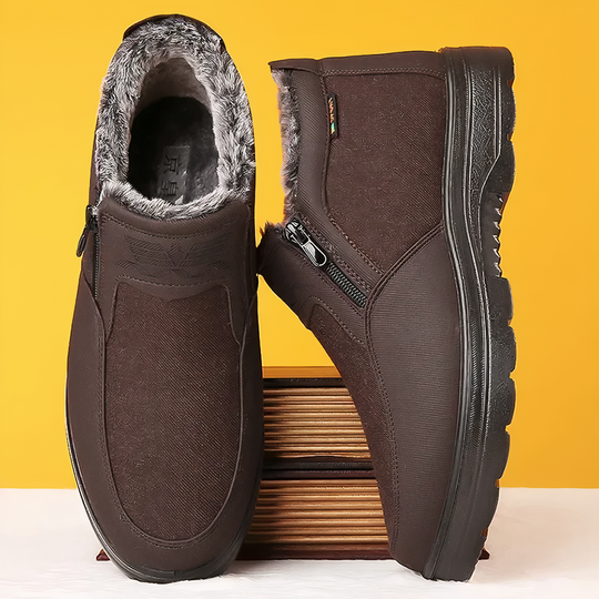 Bottes d'hiver chaudes pour hommes | Chaussures doublées pour les jours froids