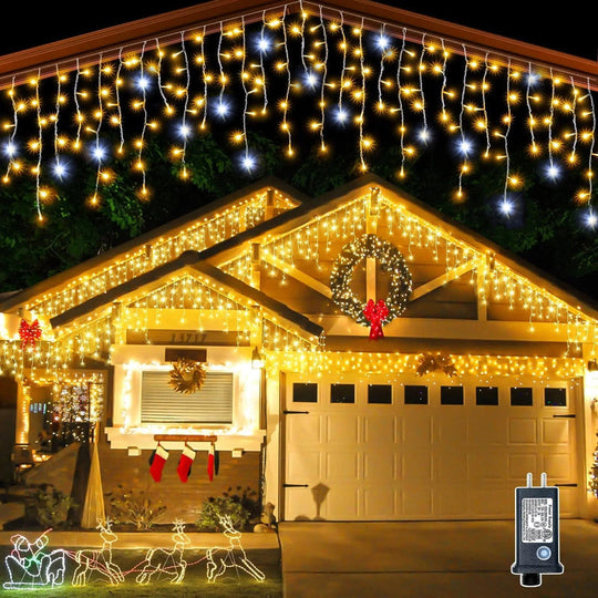 Outdoor Christmas Lighting | Festive Light Garland for Garden & Home Decoration