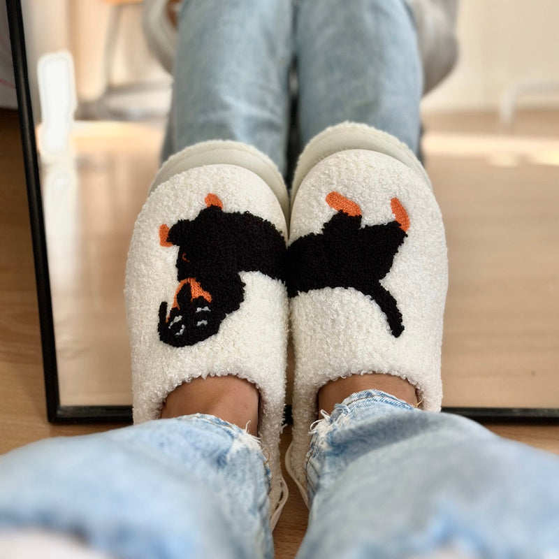 Teckel Honden Patroon Pantoffels | Warme Instap Binnen Huisschoenen
