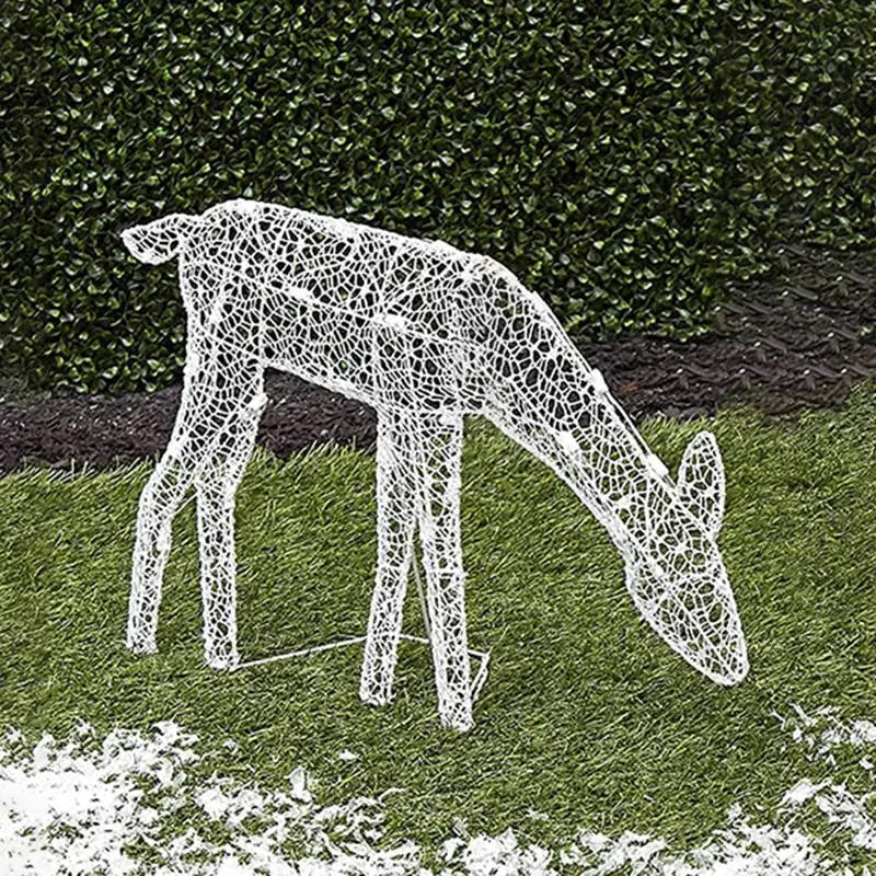 Verlichte Herten Familie Buitendecoratie | Kerst Tuin Rendier Figuren
