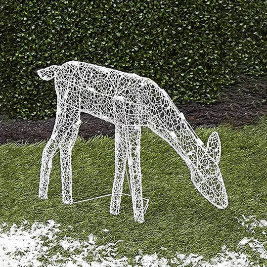 Verlichte Herten Familie Buitendecoratie | Kerst Tuin Rendier Figuren