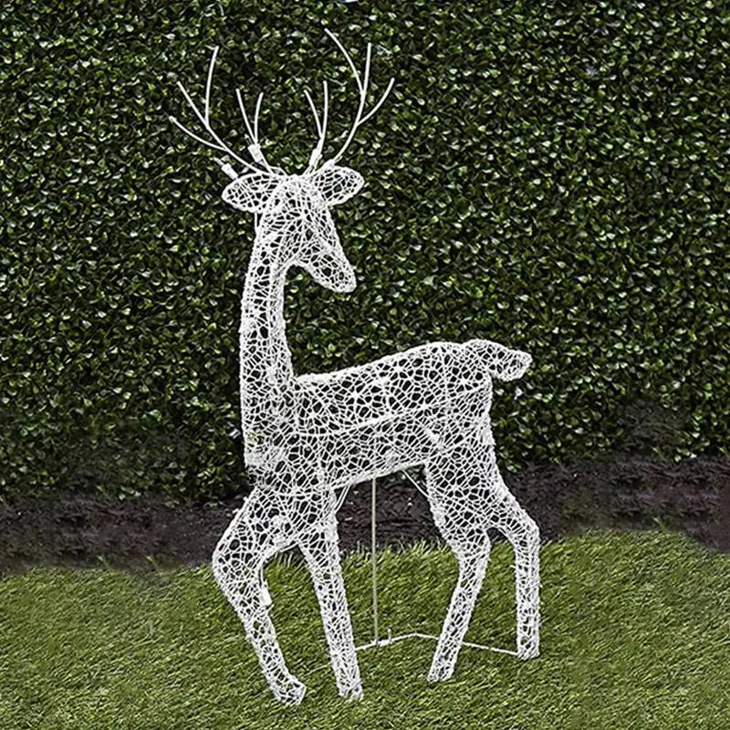 Verlichte Herten Familie Buitendecoratie | Kerst Tuin Rendier Figuren