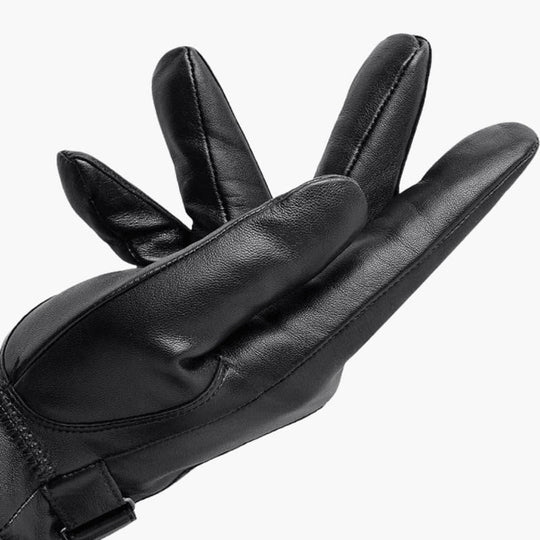 Heren Zwarte Winterhandschoenen | Warme Polsband Rijhandschoenen