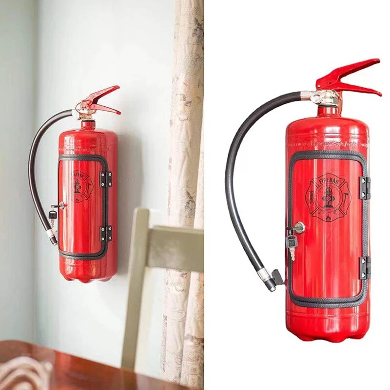 Hidden Mini Bar - Fire Extinguisher Shape with Secret Drink Storage