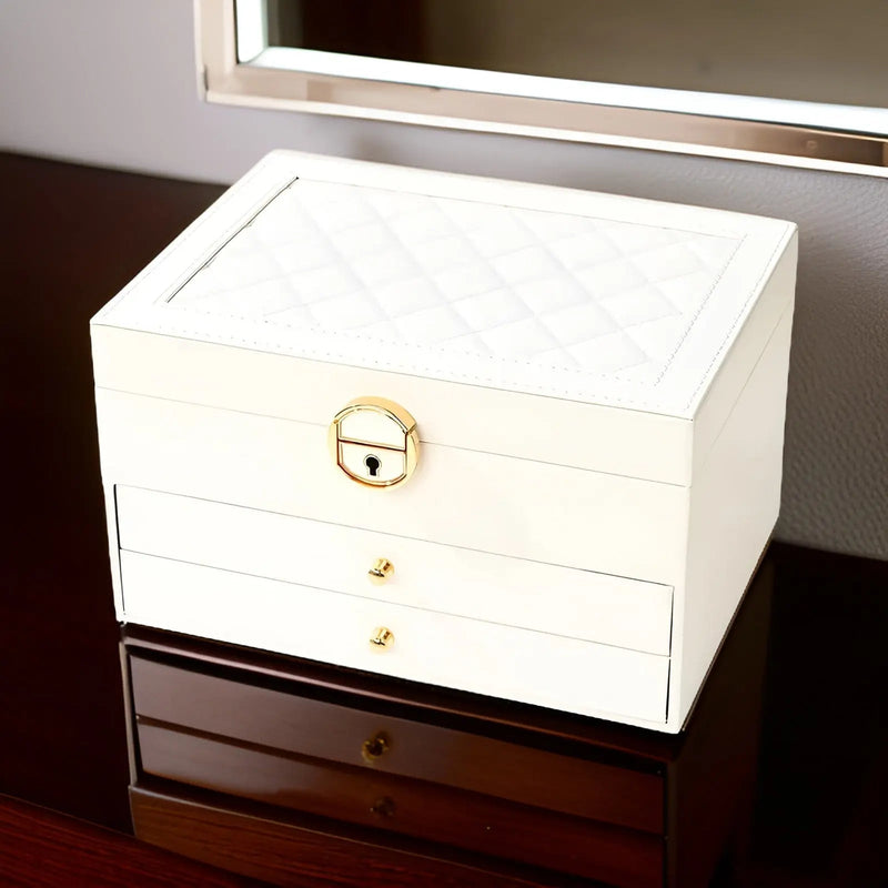 Elegant Multi-layer Jewelry Box | With Drawers & Storage Compartments
