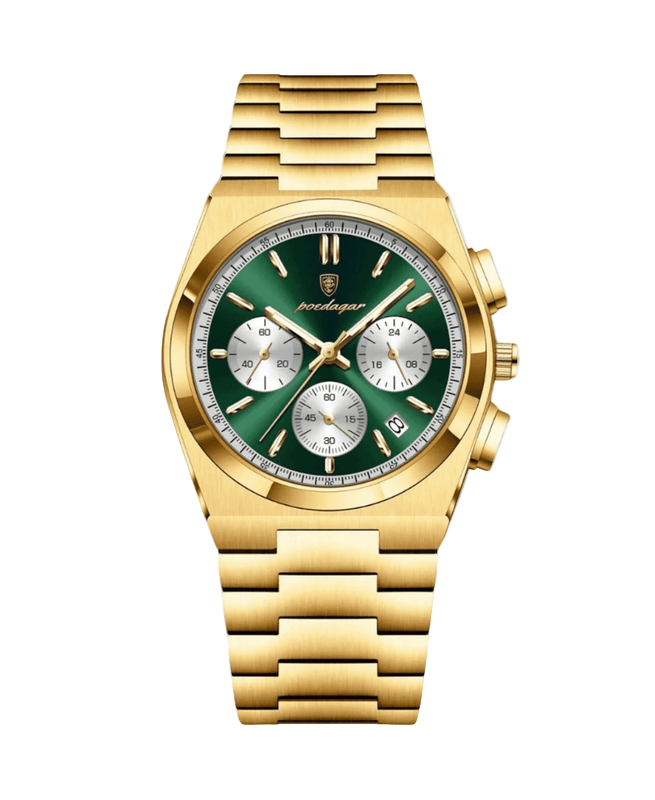 RVS Heren Chronograaf Quartz | Blauw Horloge