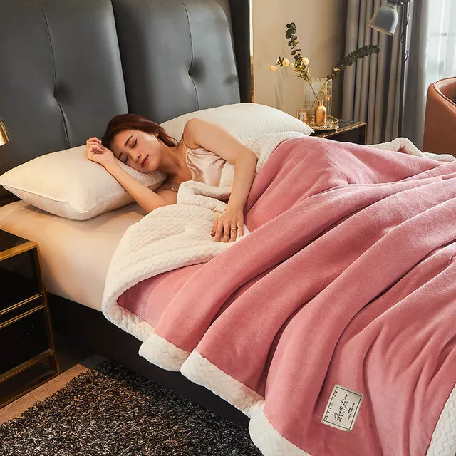 Pluche Winter Fleece Deken | Warme Omkeerbare Plaid