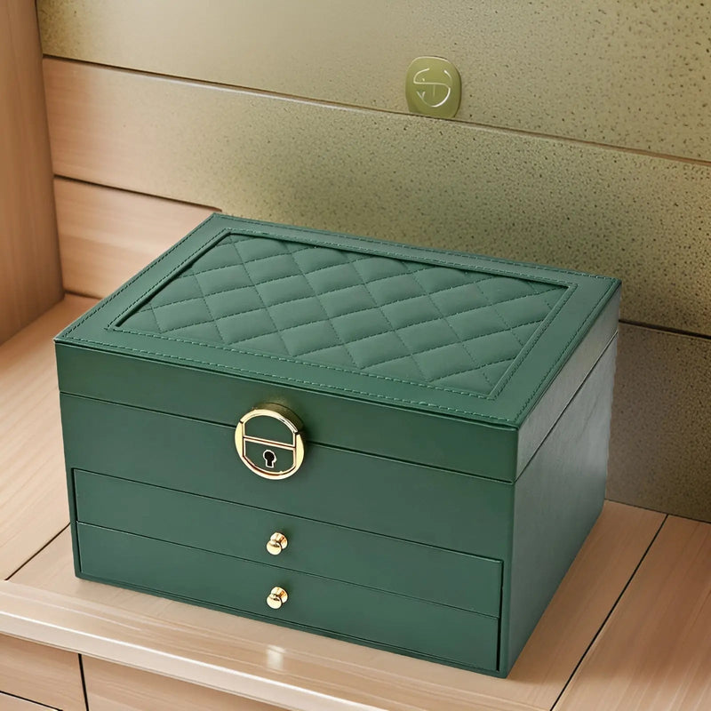 Elegant Multi-layer Jewelry Box | With Drawers & Storage Compartments