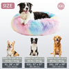 Kalmerende Donut Huisdierenmand | Wasbare Kunstbont Honden & Katten Mand