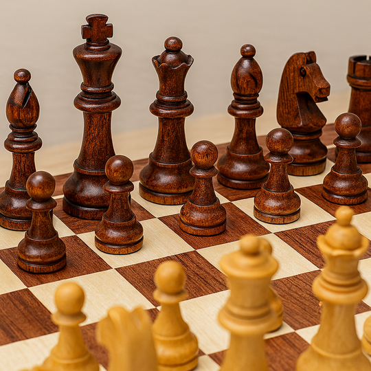 Wooden Chess Game | Strategic Board Game for Competition