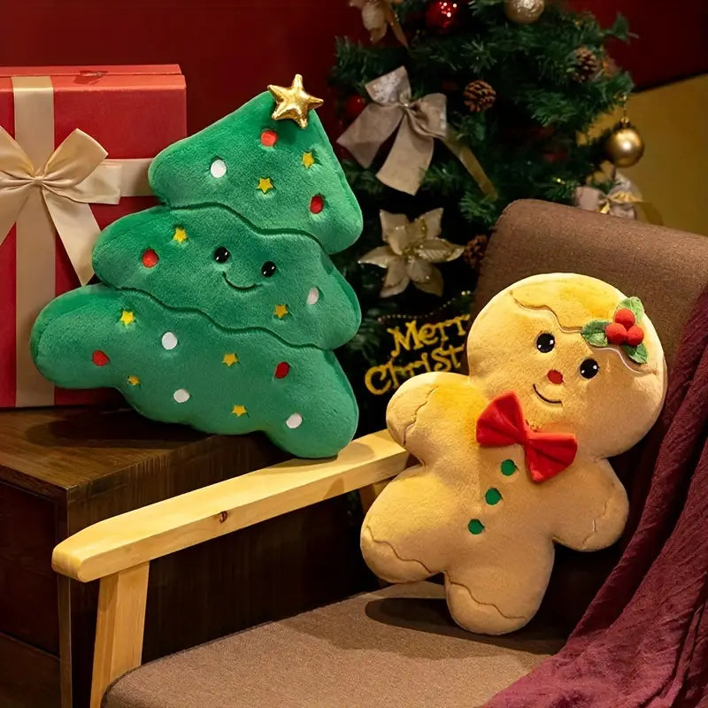 Cuscino Festivo Imbottito | Decorazione Renna per Regali di Natale e Capodanno