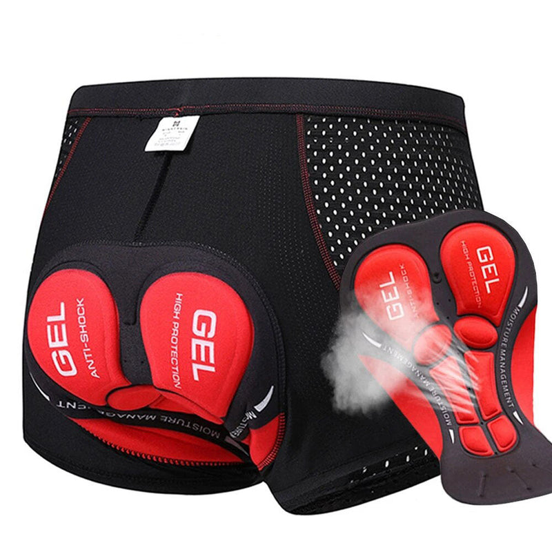 Lined cycling shorts for men | moisture-wicking cycling base layer
