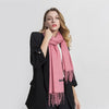Lange Sjaal | Oversized Wikkel met Franjes
