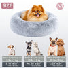Kalmerende Donut Huisdierenmand | Wasbare Kunstbont Honden & Katten Mand