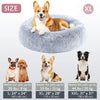 Kalmerende Donut Huisdierenmand | Wasbare Kunstbont Honden & Katten Mand