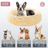 Kalmerende Donut Huisdierenmand | Wasbare Kunstbont Honden & Katten Mand
