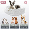 Kalmerende Donut Huisdierenmand | Wasbare Kunstbont Honden & Katten Mand