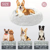 Kalmerende Donut Huisdierenmand | Wasbare Kunstbont Honden & Katten Mand