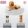 Kalmerende Donut Huisdierenmand | Wasbare Kunstbont Honden & Katten Mand