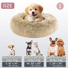 Kalmerende Donut Huisdierenmand | Wasbare Kunstbont Honden & Katten Mand