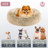 Kalmerende Donut Huisdierenmand | Wasbare Kunstbont Honden & Katten Mand