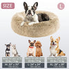 Kalmerende Donut Huisdierenmand | Wasbare Kunstbont Honden & Katten Mand