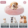 Kalmerende Donut Huisdierenmand | Wasbare Kunstbont Honden & Katten Mand