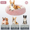 Kalmerende Donut Huisdierenmand | Wasbare Kunstbont Honden & Katten Mand