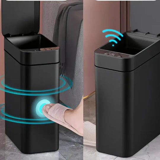 Cestino intelligente con sensore di movimento | Pattumiera automatica per la casa