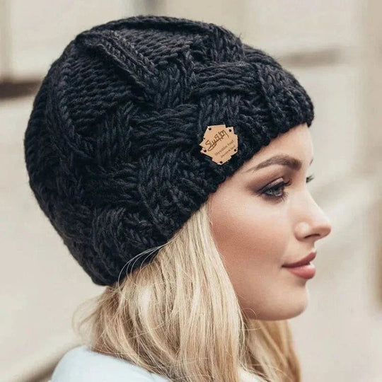 Geweven Getextureerde Beanie voor Vrouwen | Klassieke Winterstijl