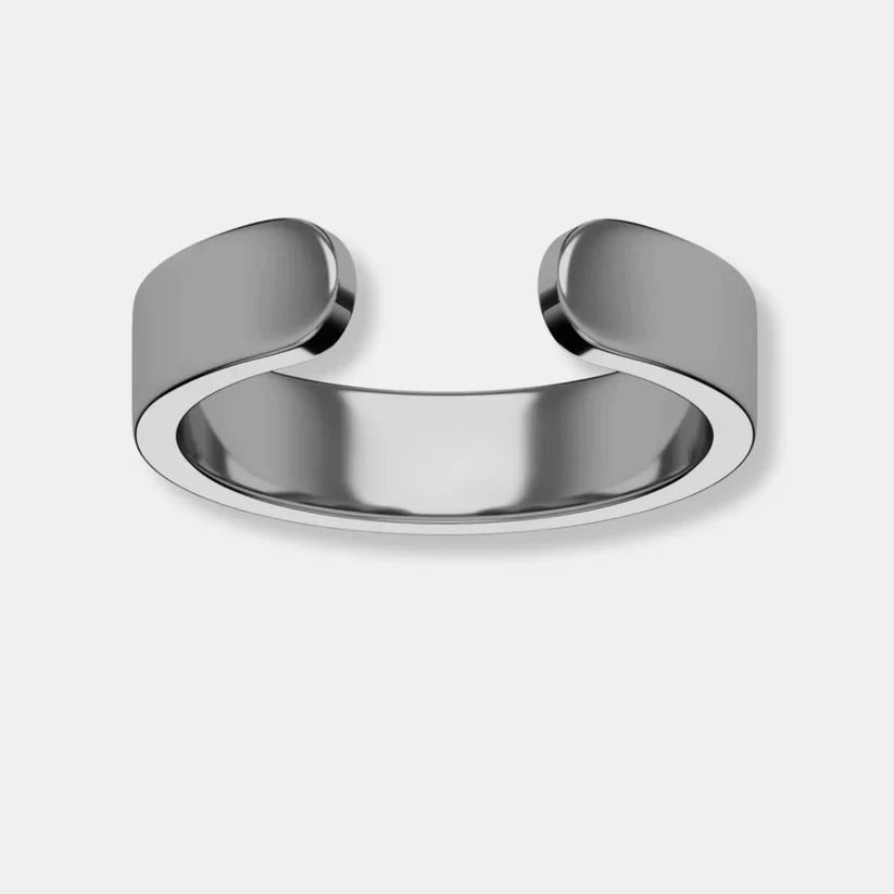 Adjustable Cuff Ring with Four Magnets | Gold-Colored Band