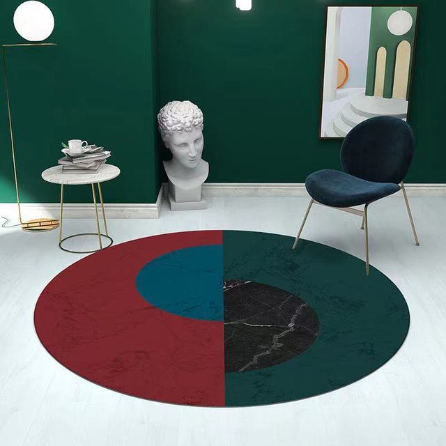 Round Rug | Non-slip Carpet for Living Room Decoration
