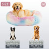 Kalmerende Donut Huisdierenmand | Wasbare Kunstbont Honden & Katten Mand