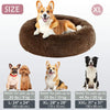 Kalmerende Donut Huisdierenmand | Wasbare Kunstbont Honden & Katten Mand