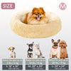 Kalmerende Donut Huisdierenmand | Wasbare Kunstbont Honden & Katten Mand