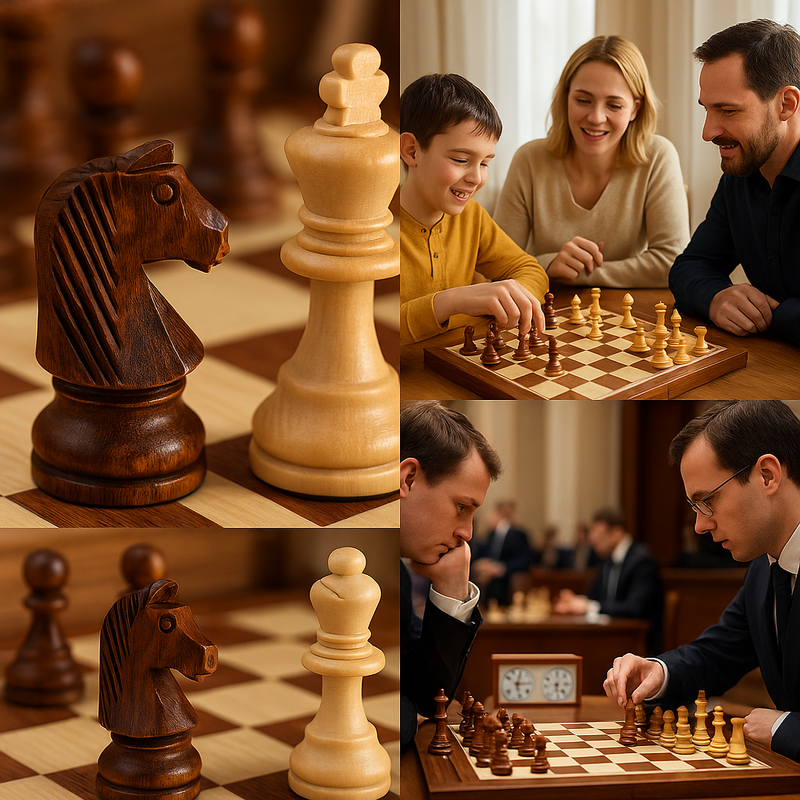Wooden Chess Game | Strategic Board Game for Competition