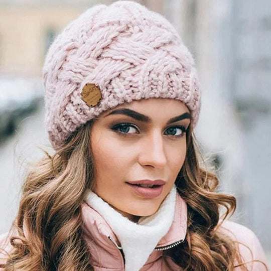 Geweven Getextureerde Beanie voor Vrouwen | Klassieke Winterstijl