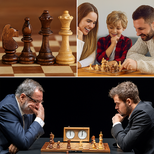 Wooden Chess Game | Strategic Board Game for Competition