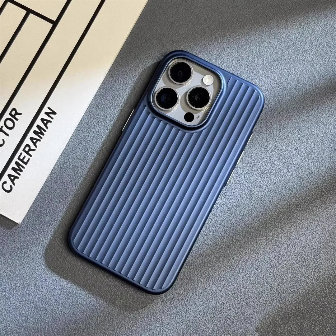 iPhone Metalen Frame Hoesje | Mat MagSafe Omslag met Camera Bescherming