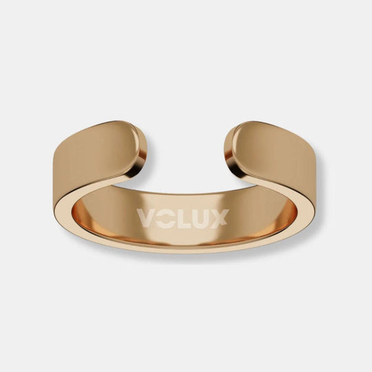 Adjustable Cuff Ring with Four Magnets | Gold-Colored Band