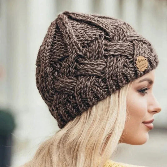 Geweven Getextureerde Beanie voor Vrouwen | Klassieke Winterstijl