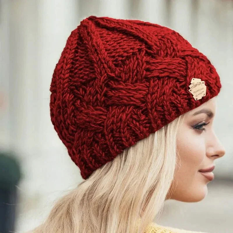 Geweven Getextureerde Beanie voor Vrouwen | Klassieke Winterstijl