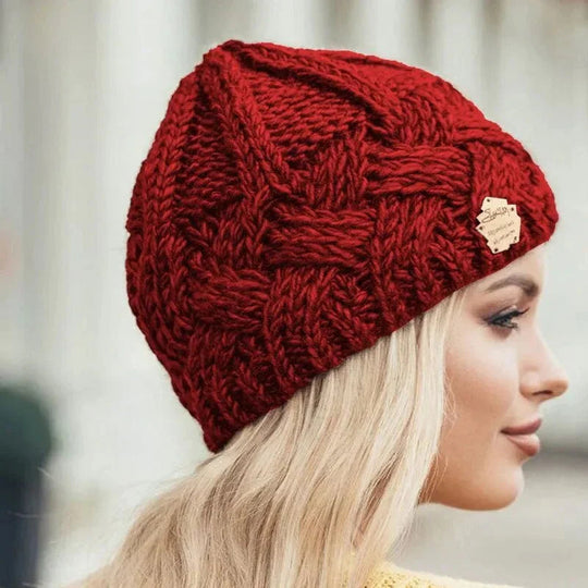 Geweven Getextureerde Beanie voor Vrouwen | Klassieke Winterstijl
