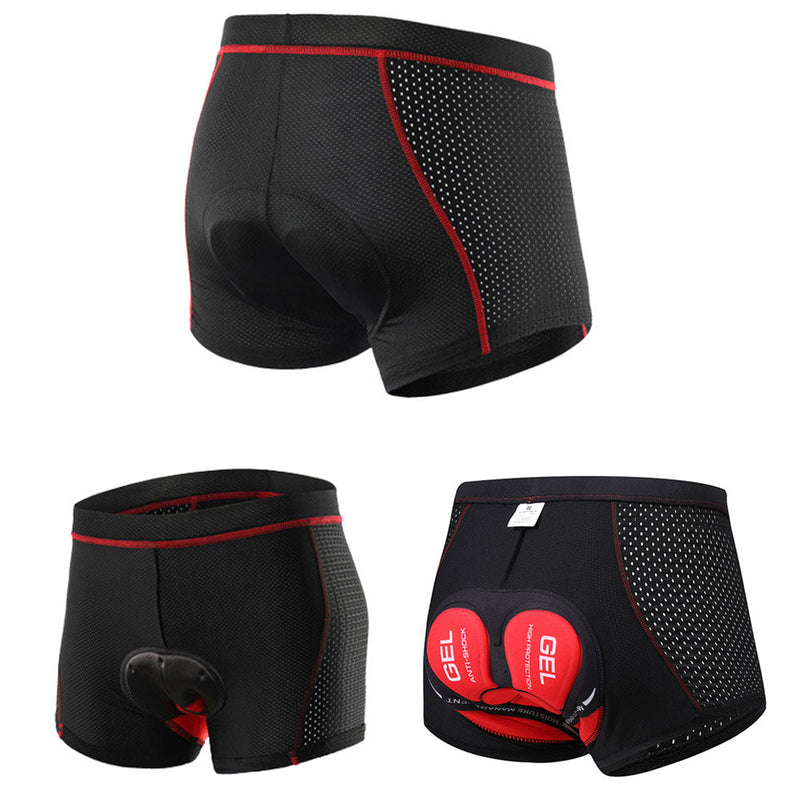 Lined cycling shorts for men | moisture-wicking cycling base layer