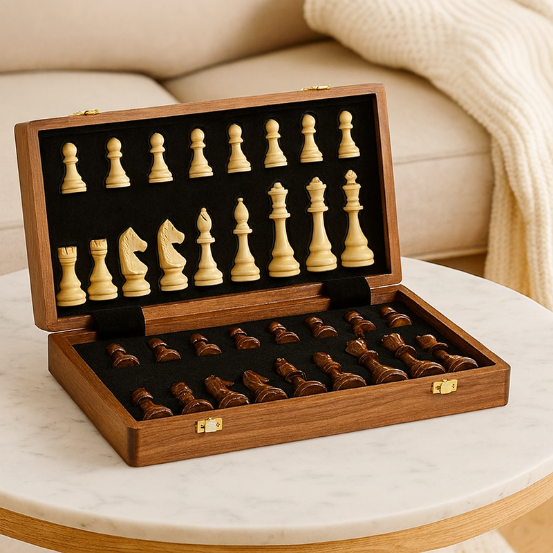 Wooden Chess Game | Strategic Board Game for Competition