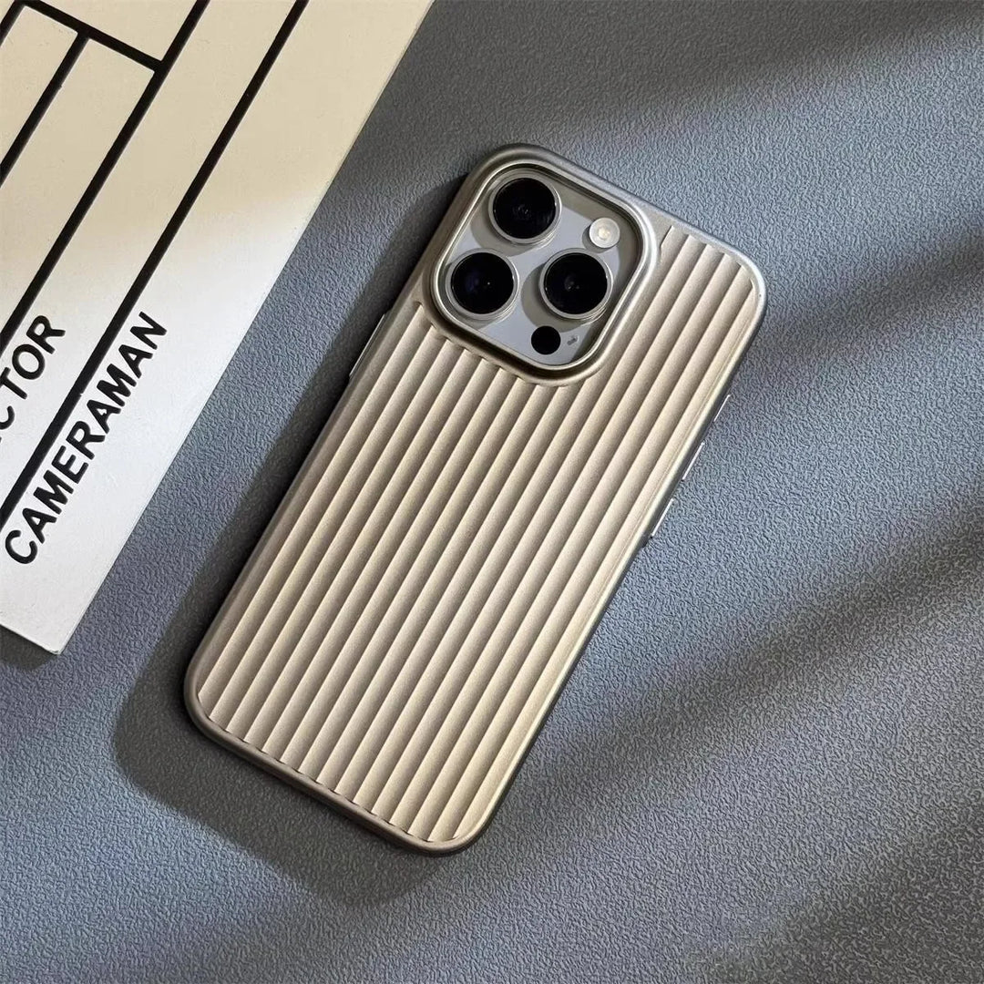 iPhone Metalen Frame Hoesje | Mat MagSafe Omslag met Camera Bescherming